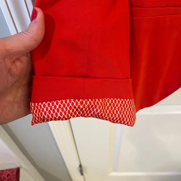 The Limited Retro Poppy Reddish Orange Blazer | Size Medium - Picture 3 of 9